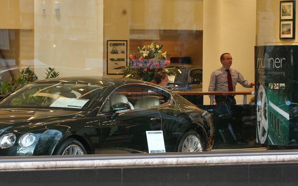 General view of Jack Barclay luxury car showrooms in central London - Jane Mingay