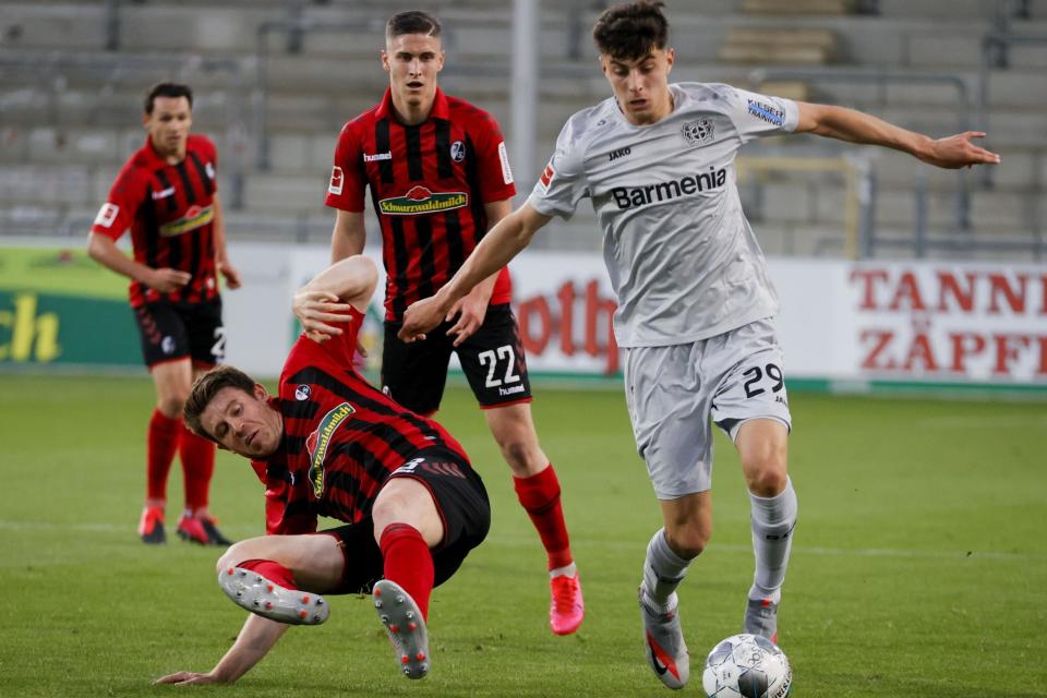 Havertz on the score sheet again before injury struck: POOL/AFP via Getty Images