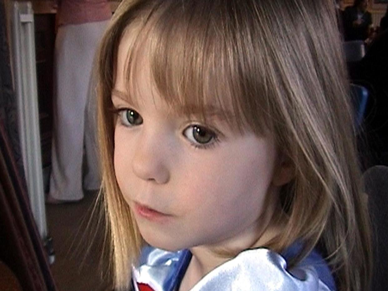 Madeleine McCann headshot, British girl  missing during a family holiday in the Algarve region of Portugal, photo
