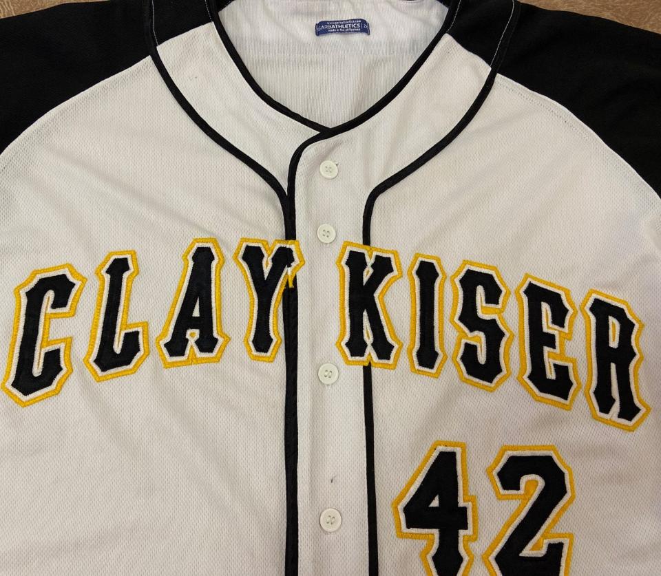 Jerseys are dedicated to Clay Kiser.