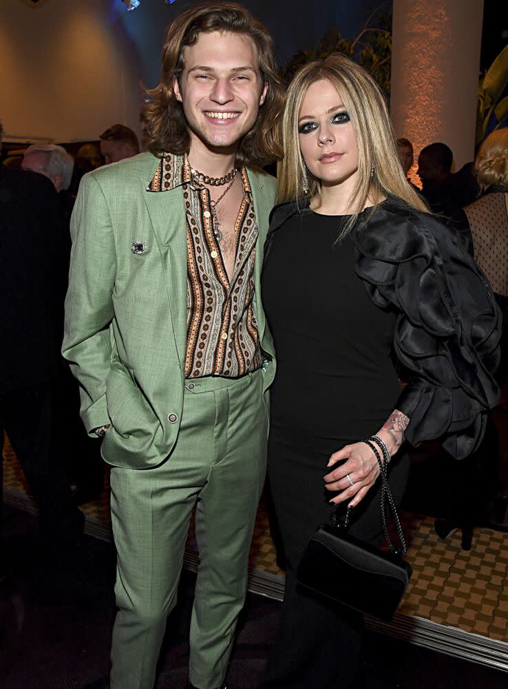 From left: Pete Jonas and Avril Lavigne | Kevin Mazur/Getty