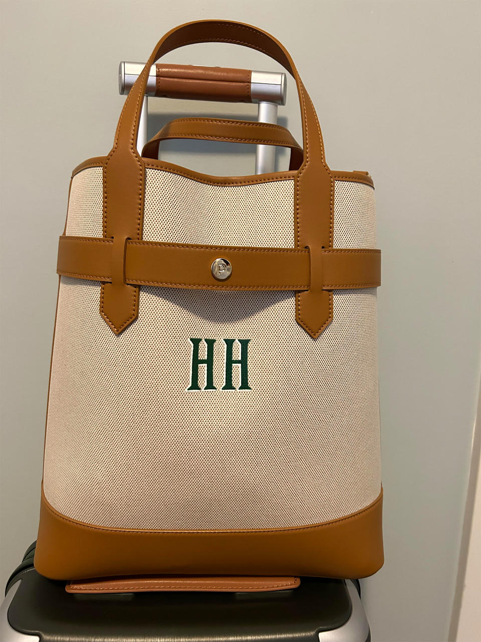 The monogramming on the Pacific Tote give it an added edge.