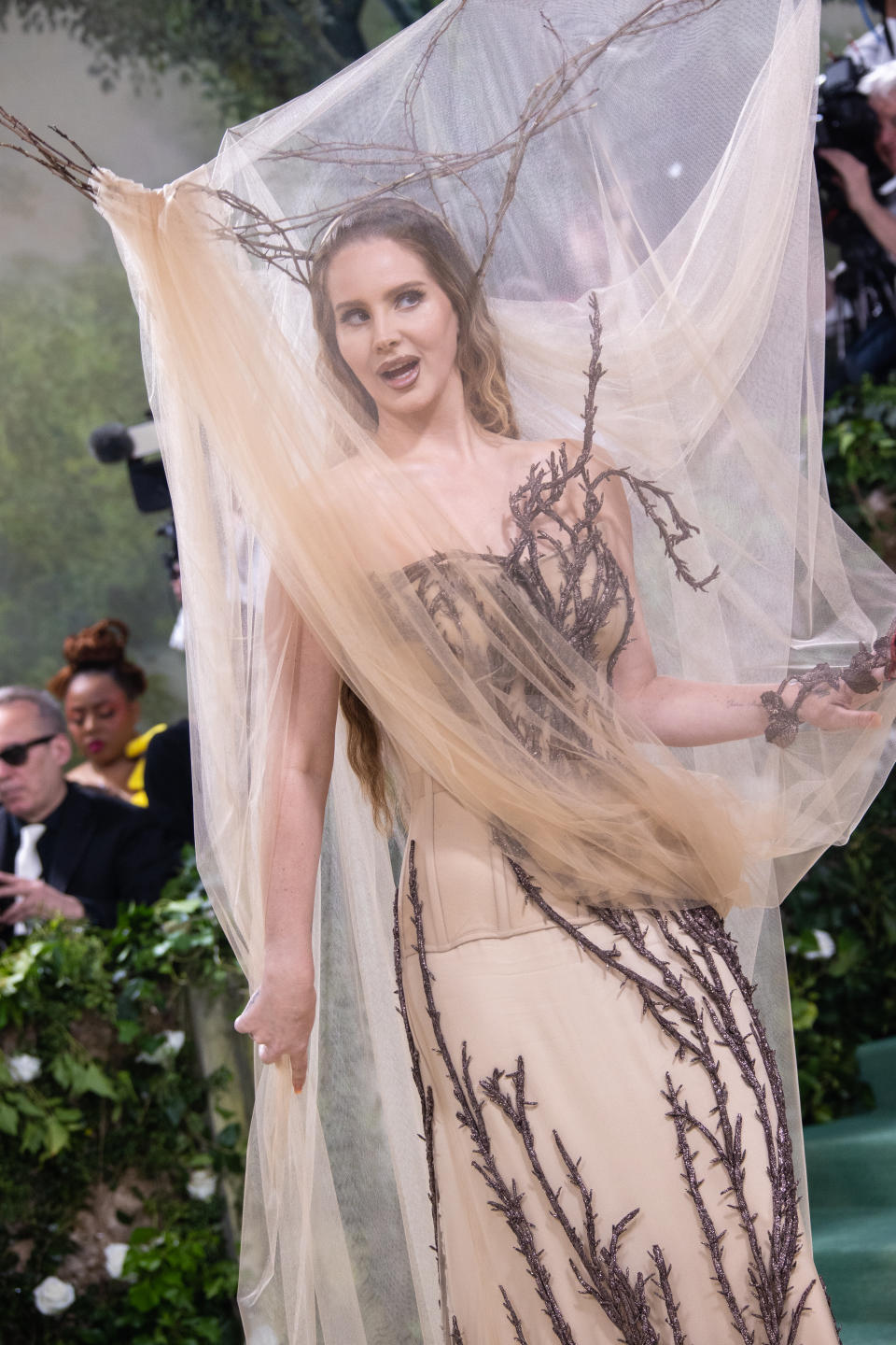 Lana Del Rey at the 2024 Met Gala: "Sleeping Beauties: Reawakening Fashion" held at The Metropolitan Museum of Art on May 6, 2024 in New York City.