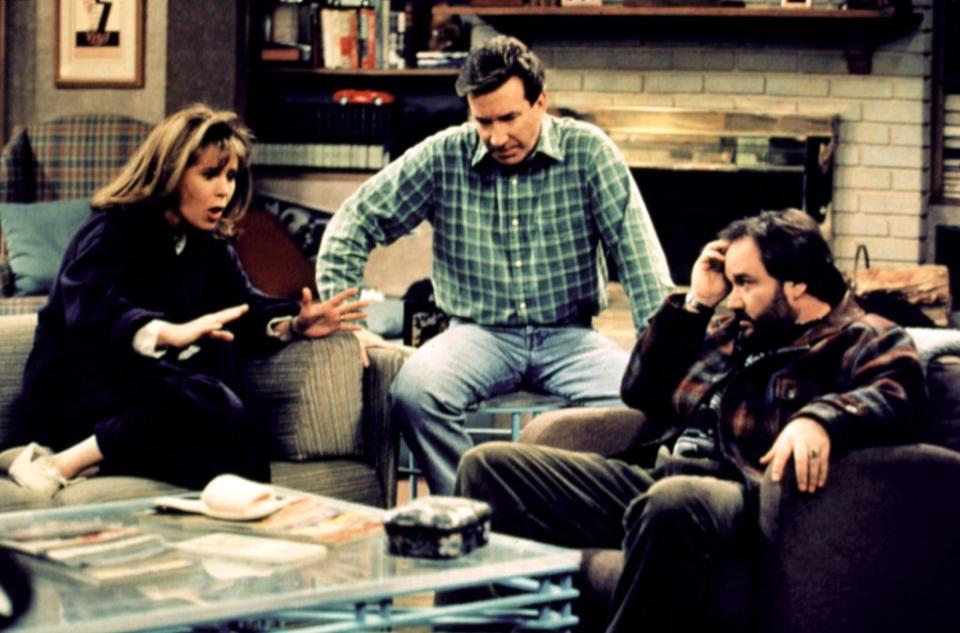 Richardson (from left), Allen and Karn in a scene from “Home Improvement,” which aired on ABC from 1991 to 1999. Courtesy Everett Collection