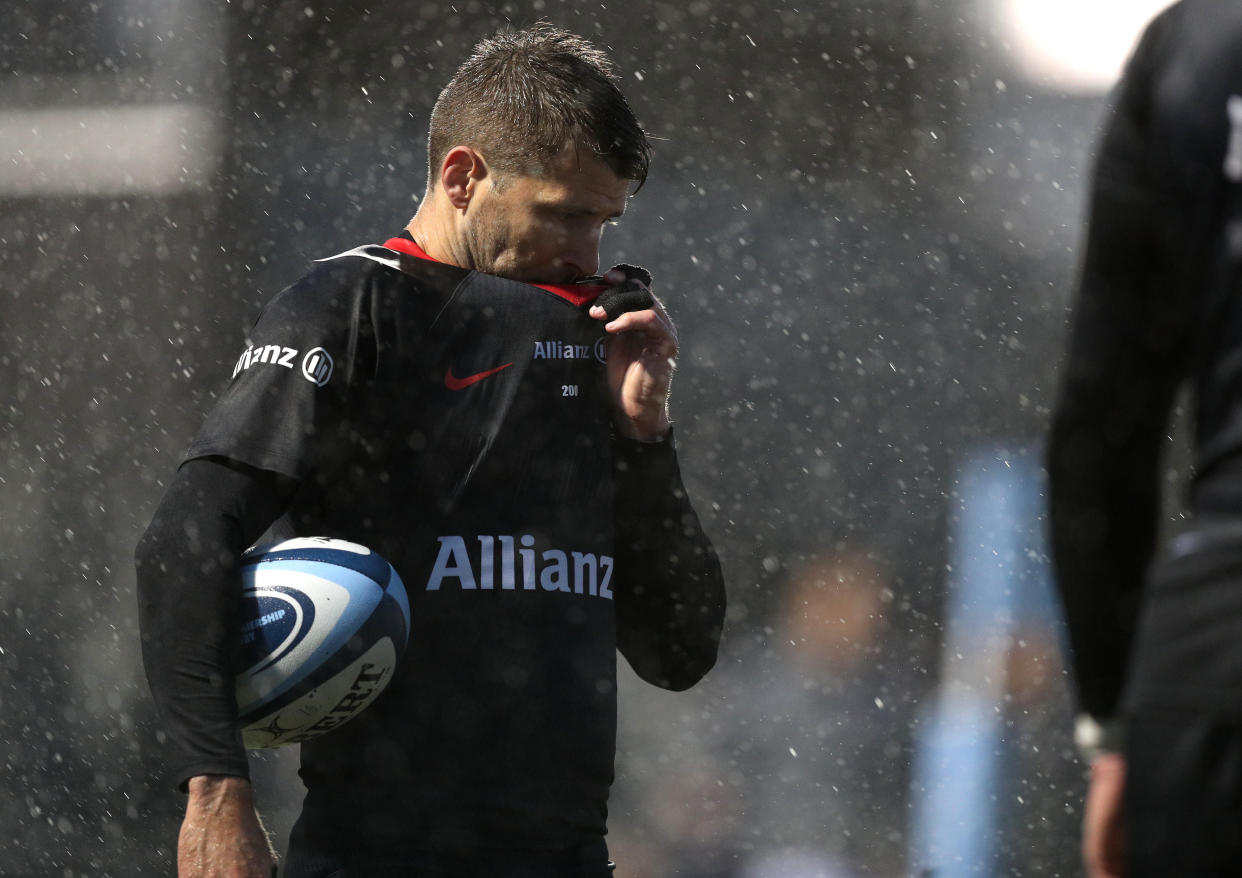 Saracens' Richard Wigglesworth during the Gallagher Premiership match at the Allianz Stadium, London. (Photo by Andrew Matthews/PA Images via Getty Images)