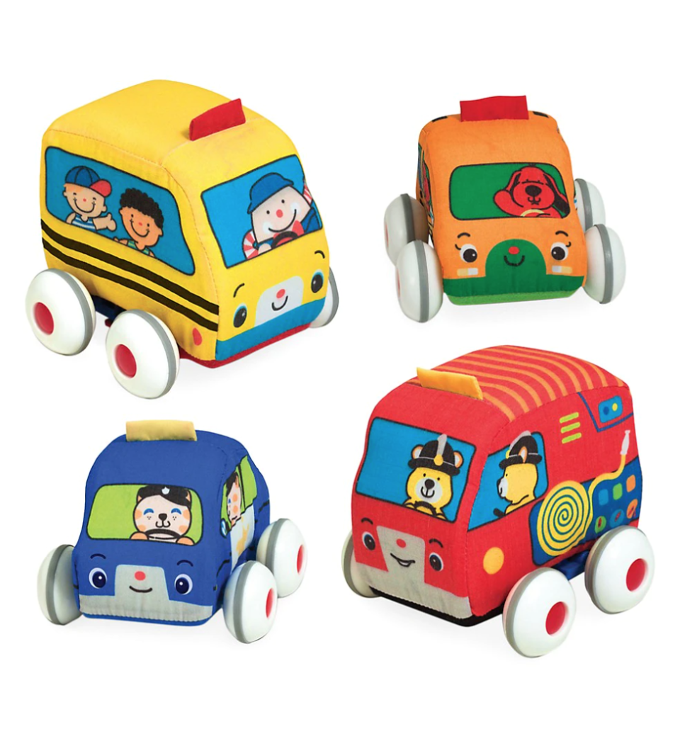 9) Melissa & Doug Pull-Back Vehicles