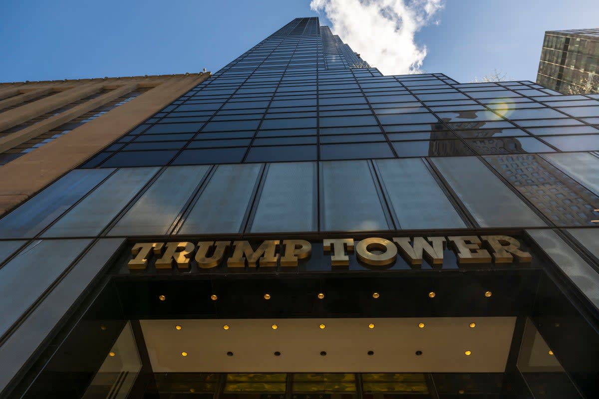 Trump Tower seen from street level (AFP/Getty)