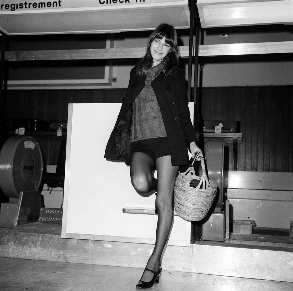 Jane Birkin at Heathrow Airport, January 1971.