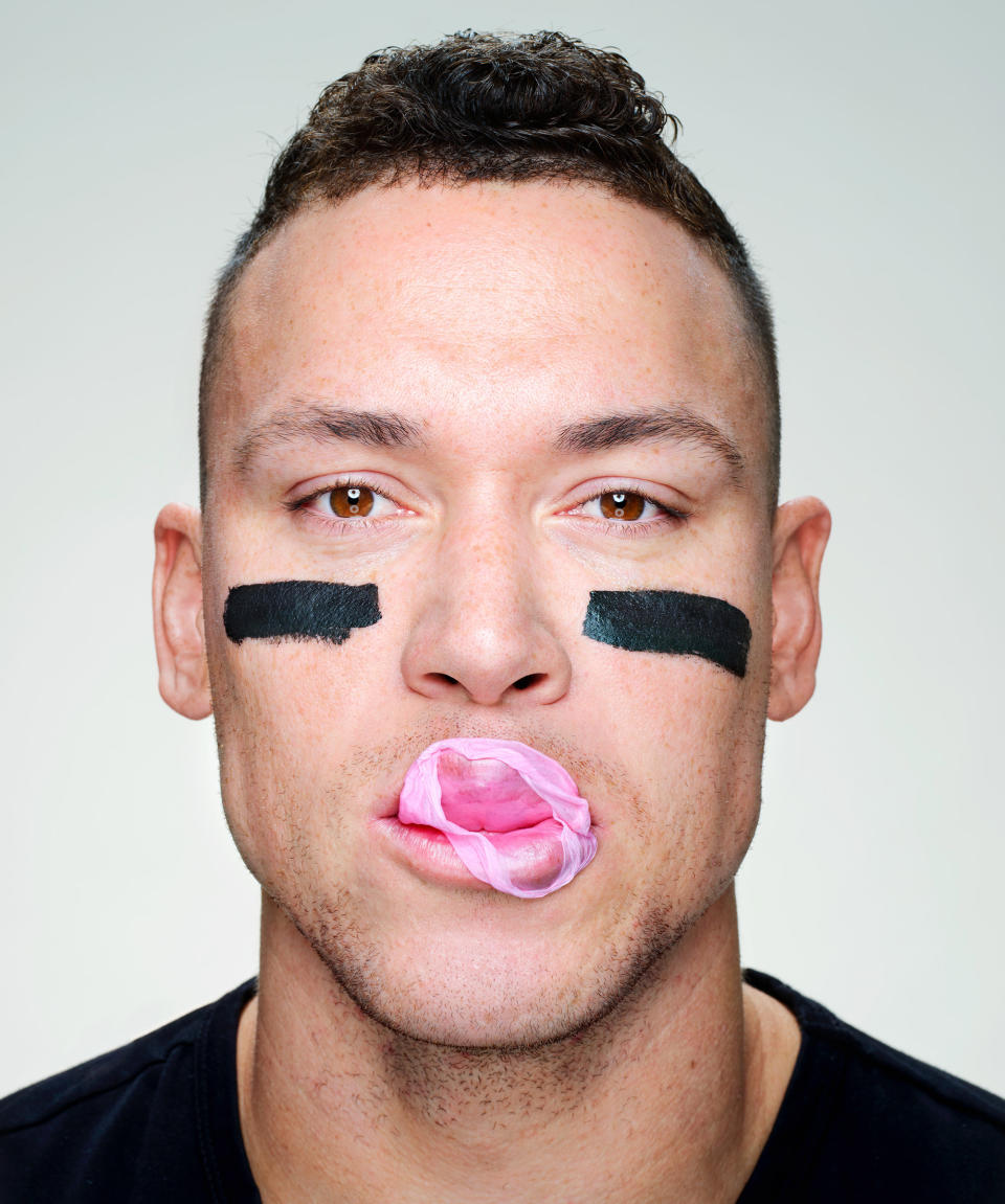 <strong>Aaron Judge.</strong> "<a href="https://time.com/athlete-of-the-year-2022-aaron-judge/" rel="nofollow noopener" target="_blank" data-ylk="slk:Athlete of the Year: Aaron Judge,;elm:context_link;itc:0;sec:content-canvas" class="link ">Athlete of the Year: Aaron Judge,</a>" December 26 issue.<span class="copyright">Martin Schoeller for TIME</span>