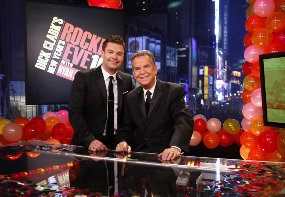 Ryan Seacrest and Dick Clark