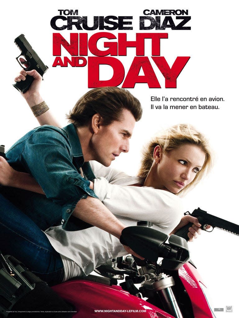 A movie poster for the film "Knight and Day."