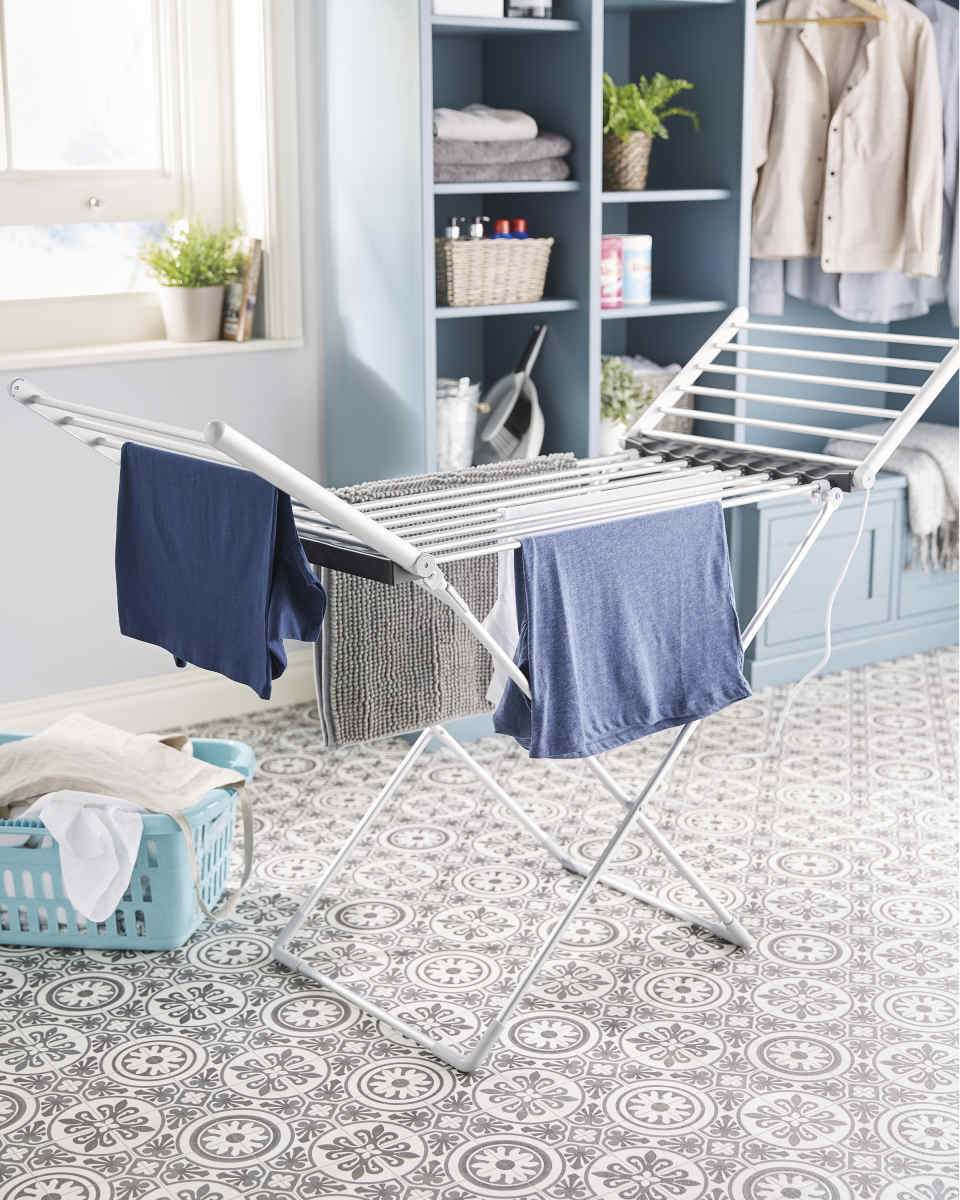 Aldi has brought back its popular heated clothes airing rack and it's only £28.99 [Photo: Aldi UK]