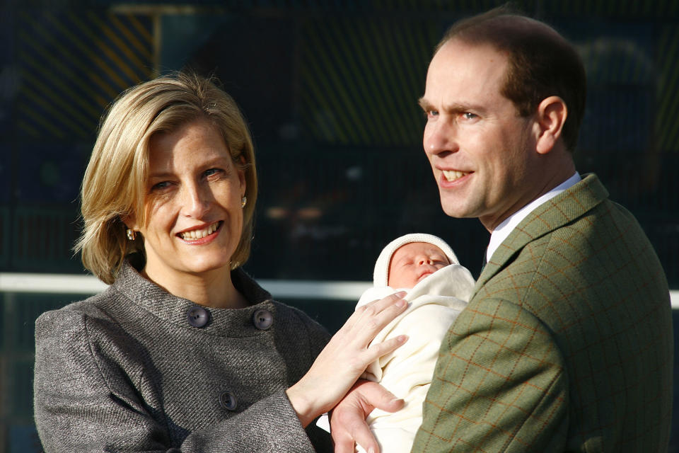 Lady Louise's younger brother, James, Viscount Severn, joined the family on Dec. 17, 2007. 