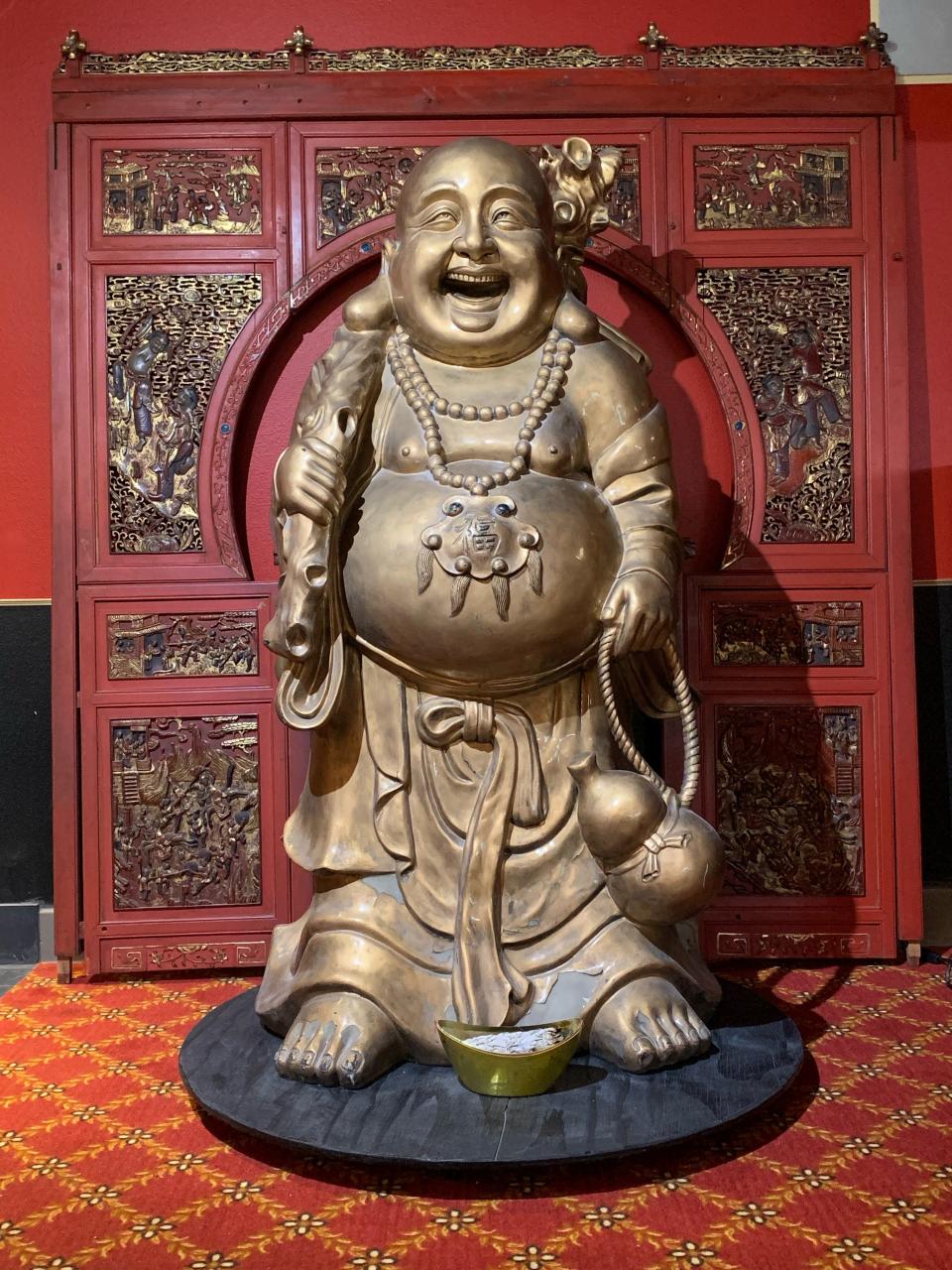 The Buddha statue in Luchows passed from the former owner to new owner Paul Kakuschky. Kakuschky says he named the Buddha Luchows.