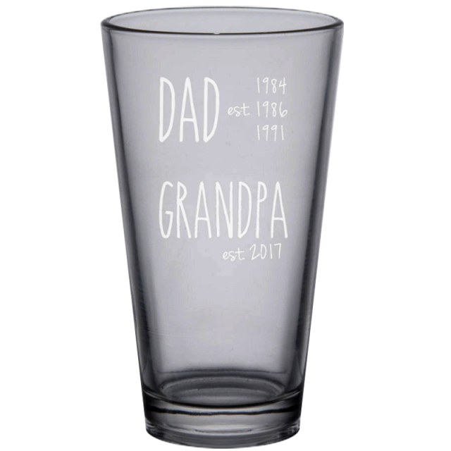 Engraved Guinness Glass, Personalised for Dad or Granddad This Father's  Day, Birthday Christmas Best Man Gift Xmas Gift Retirement Gift 