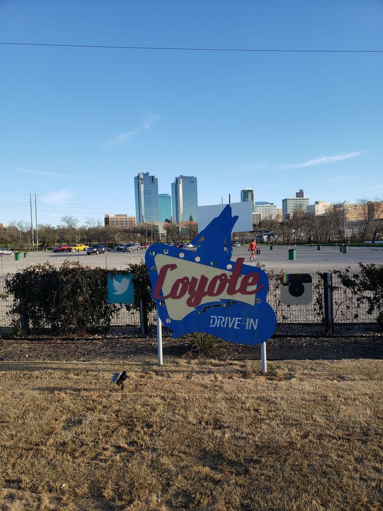 Coyote Drive-In Theater & Canteen in Fort Worth, Texas