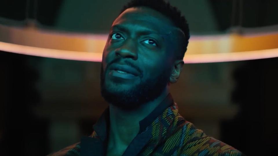 Aldis Hodge as Carter Hall/Hawkman in Black Adam