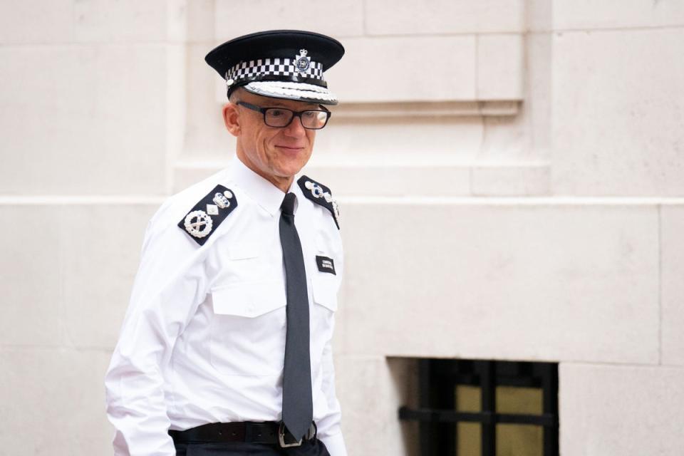 Metropolitan Police Commissioner Sir Mark Rowley said officers could become overstretched if other agencies they work with choose to strike (PA) (PA Wire)