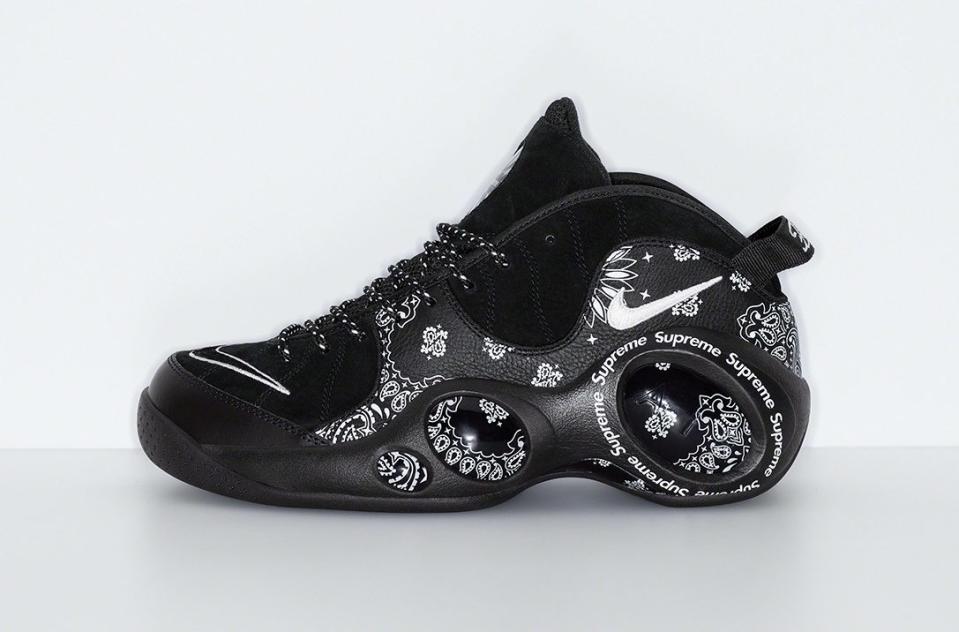 The Supreme x Nike Air Zoom Flight 95 collab in black. - Credit: Courtesy of Supreme