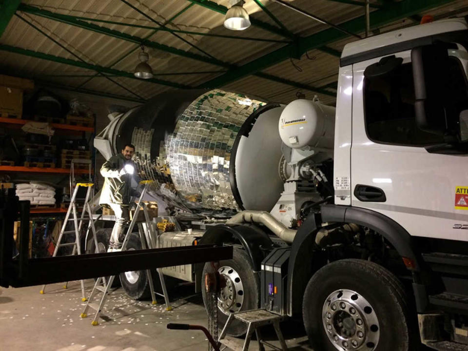 Disco Ball Cement Mixer