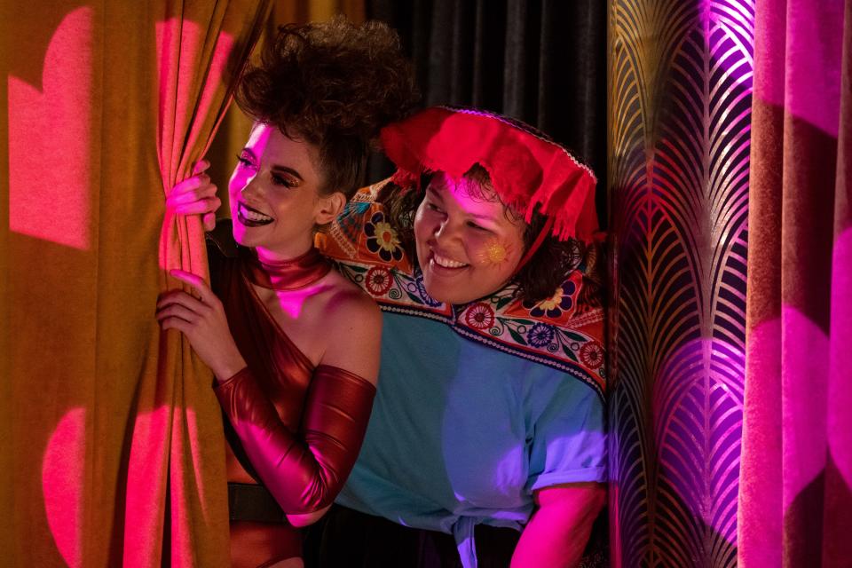 Alison Brie as Ruth/Zoya the Destroya and Britney Young as Carmen/Machu Picchu