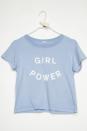 <p>Because you are your bestie can never have enough girl power. <i><a href="http://www.brandymelville.co.uk/graphics/bryn-girl-power-top.html" rel="nofollow noopener" target="_blank" data-ylk="slk:[Brandy Melville, £17]" class="link rapid-noclick-resp">[Brandy Melville, £17]</a></i></p>