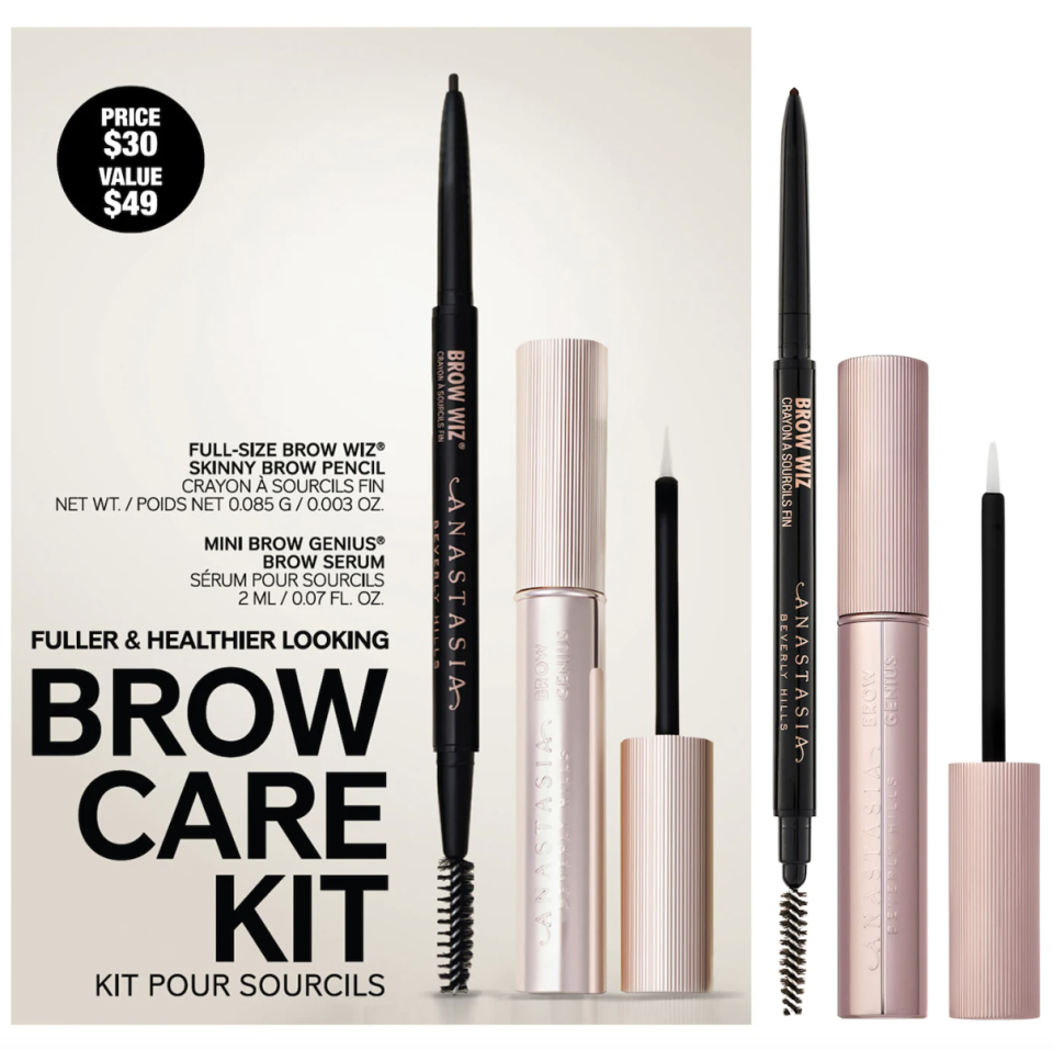 <p><a href="https://go.redirectingat.com?id=74968X1596630&url=https%3A%2F%2Fwww.sephora.com%2Fproduct%2Fbrow-care-kit-P508159&sref=https%3A%2F%2F" rel="nofollow noopener" target="_blank" data-ylk="slk:Shop Now;elm:context_link;itc:0;sec:content-canvas" class="link ">Shop Now</a></p><p>Brow Care Kit</p><p>$25.00</p><span class="copyright">Sephora</span>