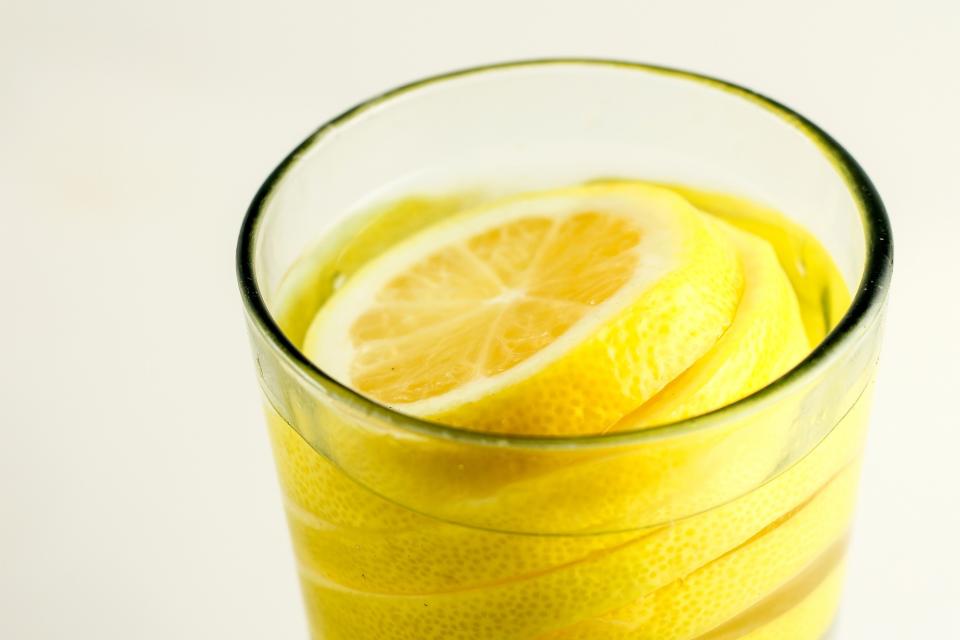 Drink lemon water