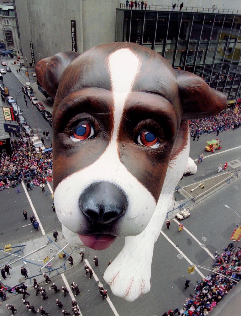 A Beethoven float at the Macy's thanksgiving day parade in 1995.
