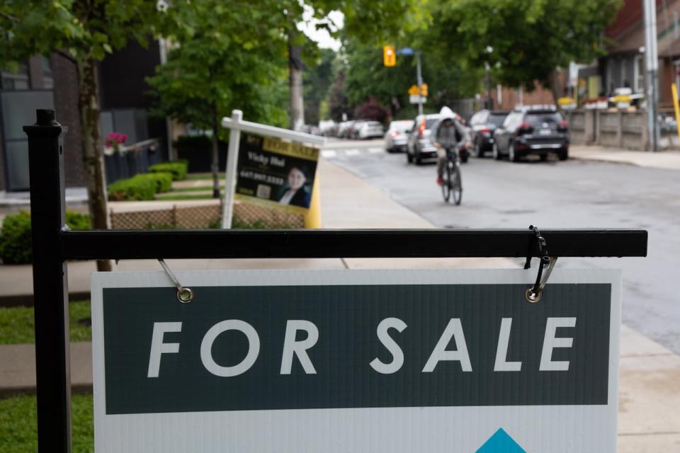 Canadian home sales edged back by 0.7 per cent in July, according to the Canadian Real Estate Association. (Esteban Cuevas/CBC - image credit)