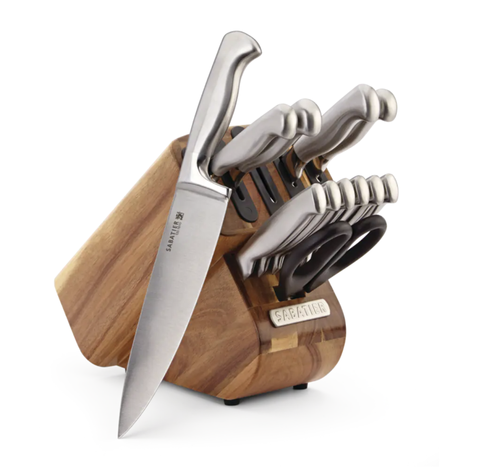 Sabatier Stainless Steel Knife Block Set (photo via Canadian Tire)