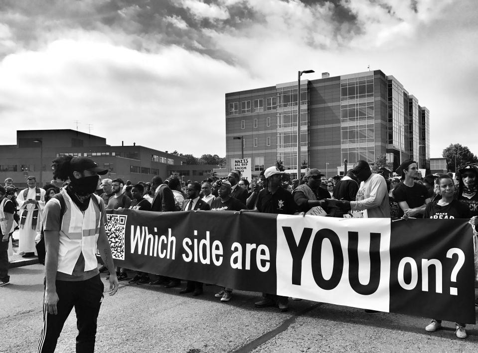 Scenes from Boston’s counterprotest