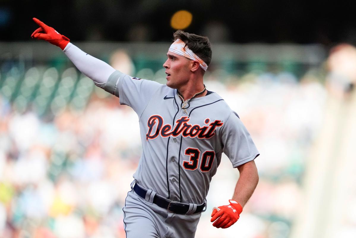 Kerry Carpenter's first multi-home run game powers Detroit Tigers
