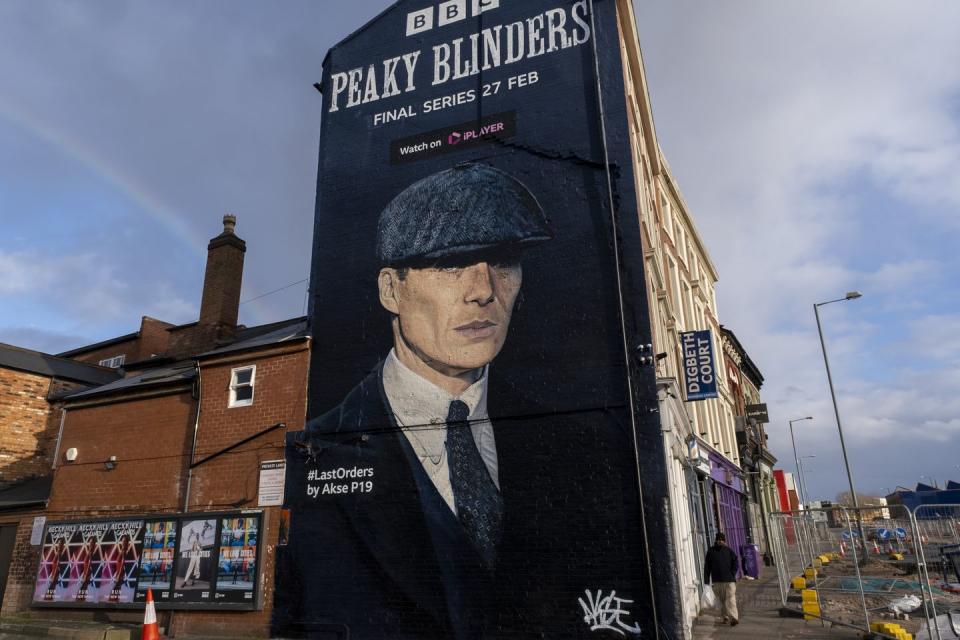 peaky blinders graffiti in digbeth birmingham