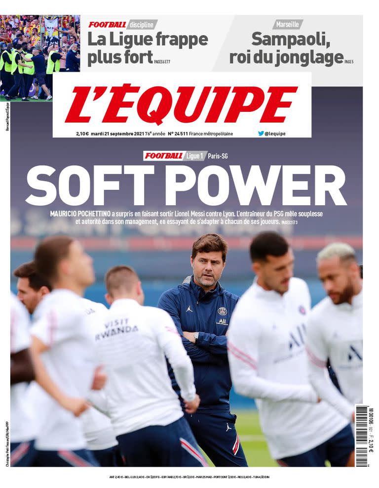 La portada del diario L'Equipe