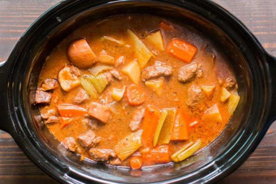 <p>The Magical Slow Cooker</p><p>Thick and hearty beef stew with guinness beer. Great to cook if your gone all day.</p><p><strong>Get the recipe: <a href="https://www.themagicalslowcooker.com/slow-cooker-guinness-beef-stew/" rel="nofollow noopener" target="_blank" data-ylk="slk:Slow Cooker Guinness Beef Stew;elm:context_link;itc:0;sec:content-canvas" class="link ">Slow Cooker Guinness Beef Stew</a></strong></p><p><strong>Related: <a href="https://www.yahoo.com/lifestyle/11-gluten-free-st-patrick-181538901.html" data-ylk="slk:11 Gluten-Free St Patrick's Day Desserts;elm:context_link;itc:0;sec:content-canvas;outcm:mb_qualified_link;_E:mb_qualified_link;ct:story;" class="link  yahoo-link">11 Gluten-Free St Patrick's Day Desserts</a></strong></p>