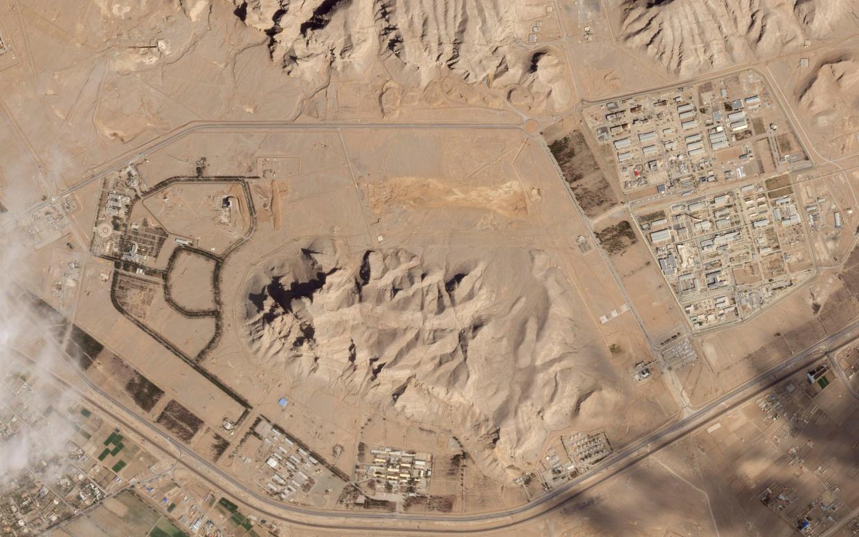 A satellite image shows the Iranian nuclear site in Isfahan