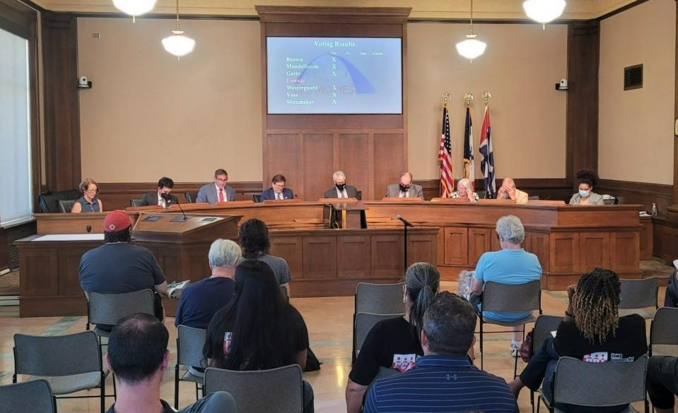 The Des Moines City Council on July 18, 2022