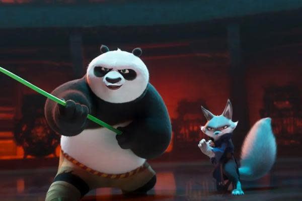 Po y Zhen en el primer tráiler de Kung Fu Panda 4