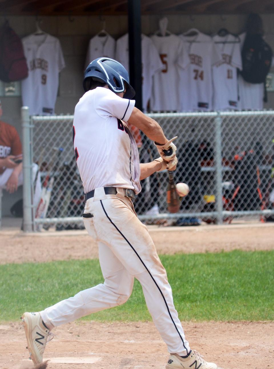 Boyne City's Aaron Bess did everthing but drive Elk Rapids back home Thursday when the Elks visited, with six hits and two standout pitching performances.