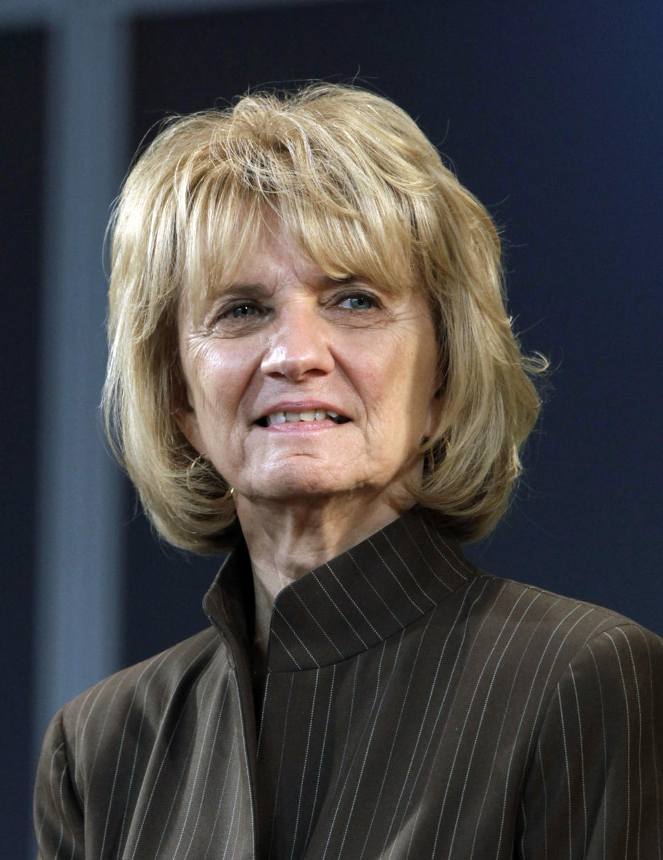 FILE-This May 8, 2009, file photo, shows Marian Ilitch, co-chairwoman of the $1.6 billion Ilitch Holdings Inc. empire, home of Little Caesars Pizza in Detroit. Ilitch and husband Michael opened a pizza shop in 1959 and grew it into the Little Caesar’s Pizza chain. (AP Photo/Paul Sancya, File)