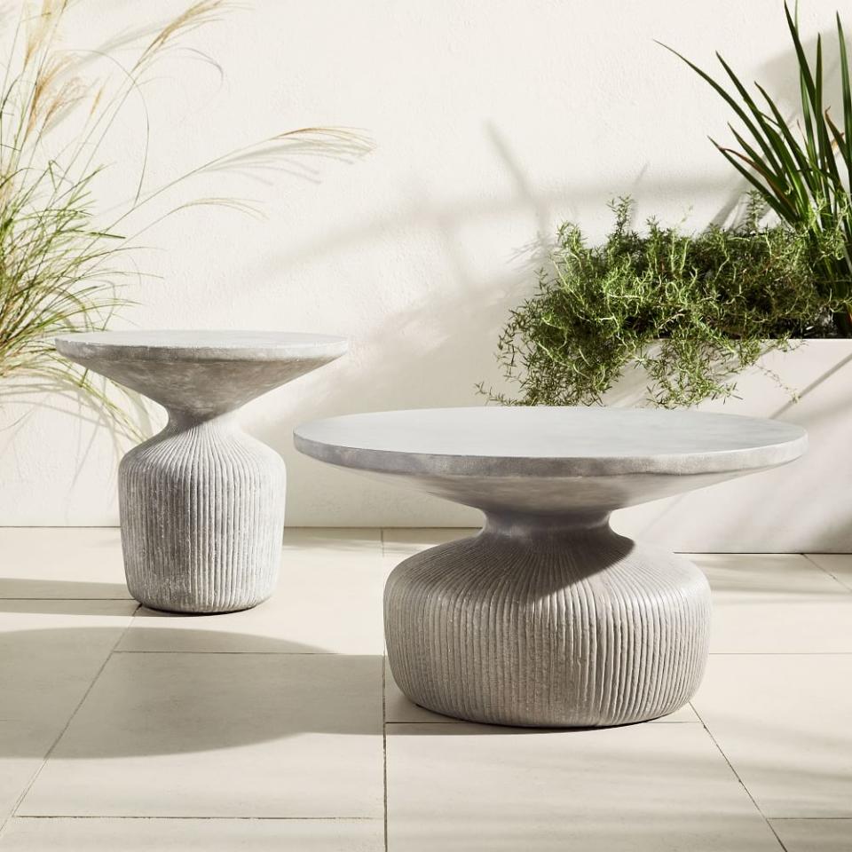 <p><a href="https://go.redirectingat.com?id=74968X1596630&url=https%3A%2F%2Fwww.westelm.com%2Fproducts%2Ftambor-concrete-outdoor-drum-coffee-table-side-table-set-h5323&sref=https%3A%2F%2Fwww.menshealth.com%2Ftechnology-gear%2Fg39412466%2Fbest-outdoor-furniture%2F" rel="nofollow noopener" target="_blank" data-ylk="slk:Shop Now;elm:context_link;itc:0;sec:content-canvas" class="link ">Shop Now</a></p><p>Tambor </p><p>westelm.com</p>