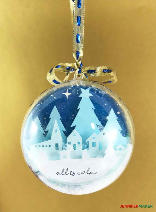 DIY Personalized Engraved Acrylic Ornaments - Jennifer Maker