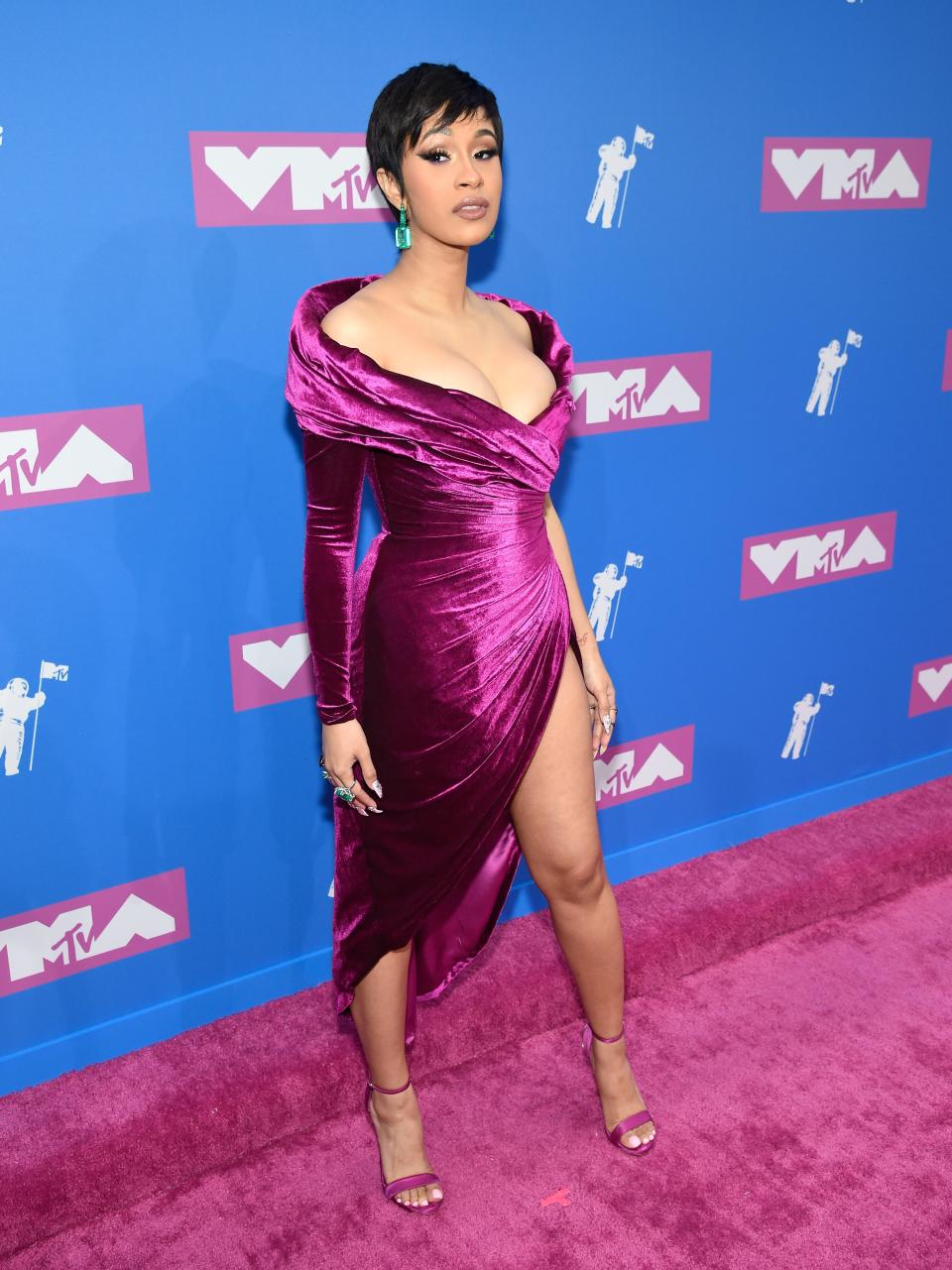 Cardi B in custom Nicolas Jebran and Lorraine Schwartz jewelry