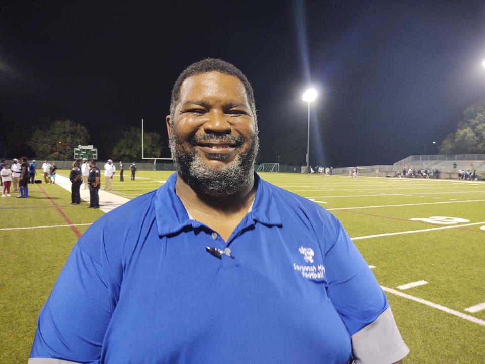 Savannah High School football coach Michael Moore.