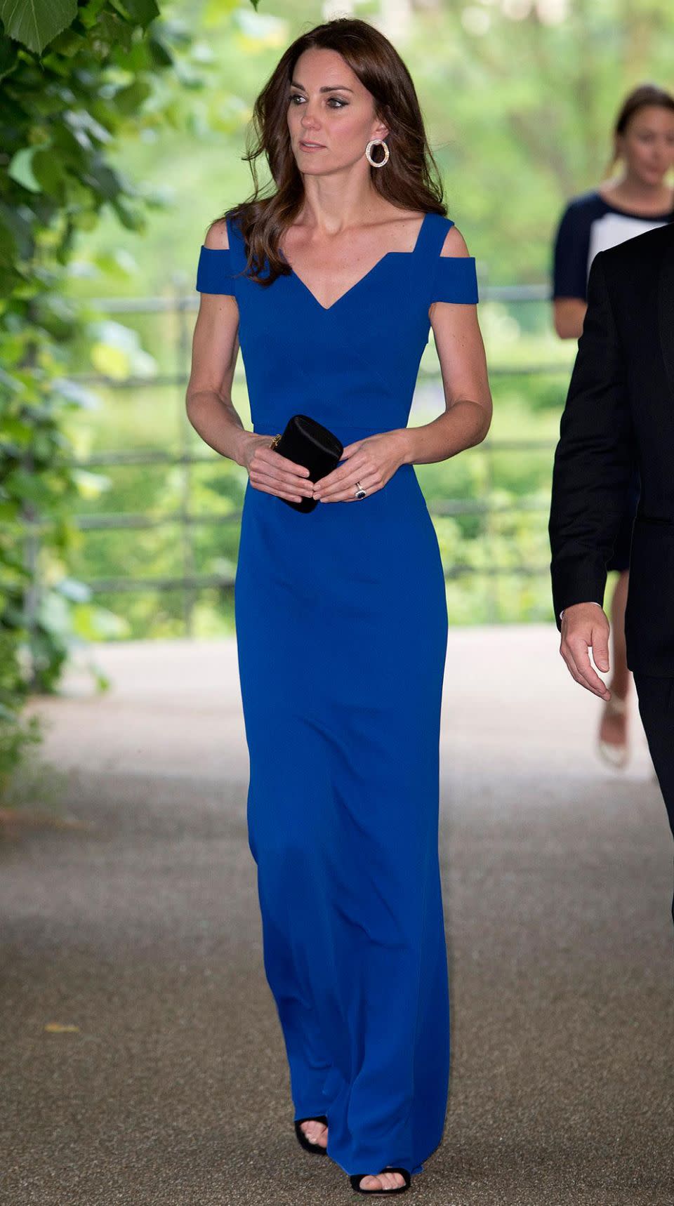 In June Kate dazzled in this royal blue Roland Mouret gown. Photo: Getty.