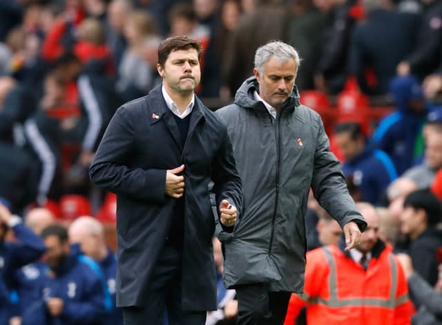 Mauricio Pochettino (left) and Jose Mourinho