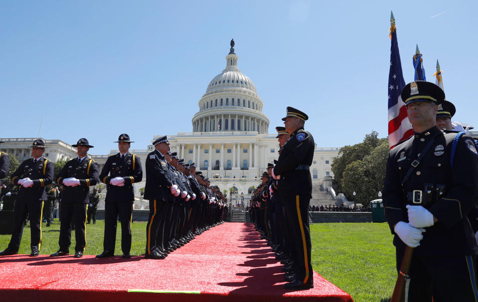 Trump speaks at the National Peace Officers’ Memorial