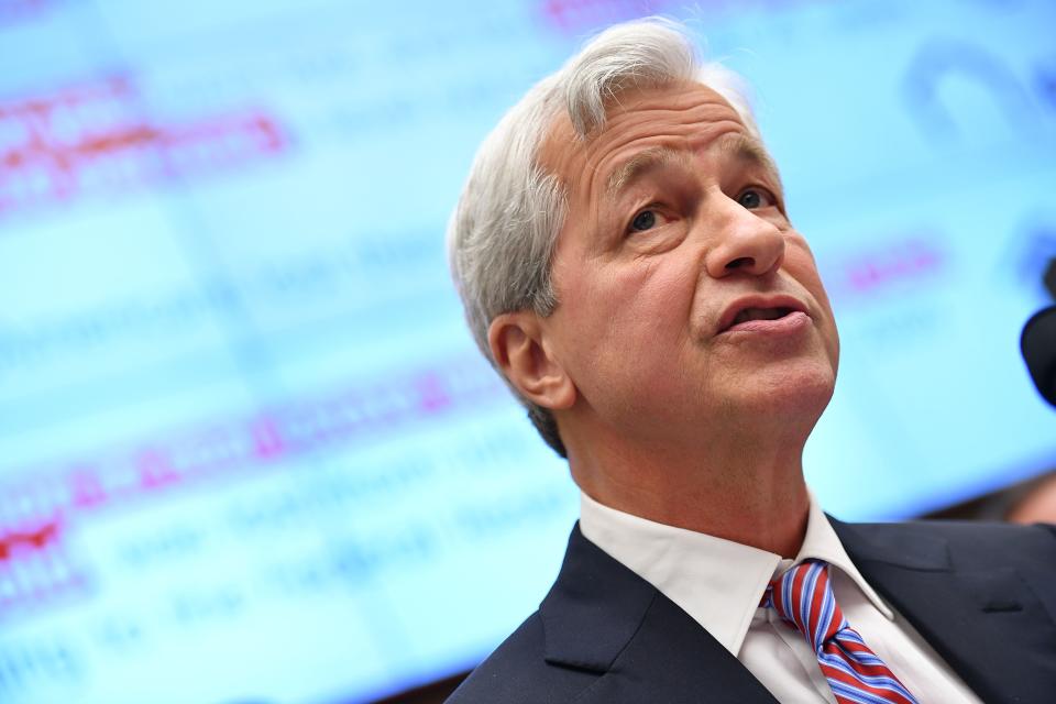 JP Morgan Chase & Co. Chairman & Chief Executive Officer Jamie Dimon testifies before the House Financial Services Committee on accountability for megabanks in the Rayburn House Office Building on Capitol Hill in Washington, DC on April 10, 2019. (Photo by MANDEL NGAN / AFP)        (Photo credit should read MANDEL NGAN/AFP/Getty Images)