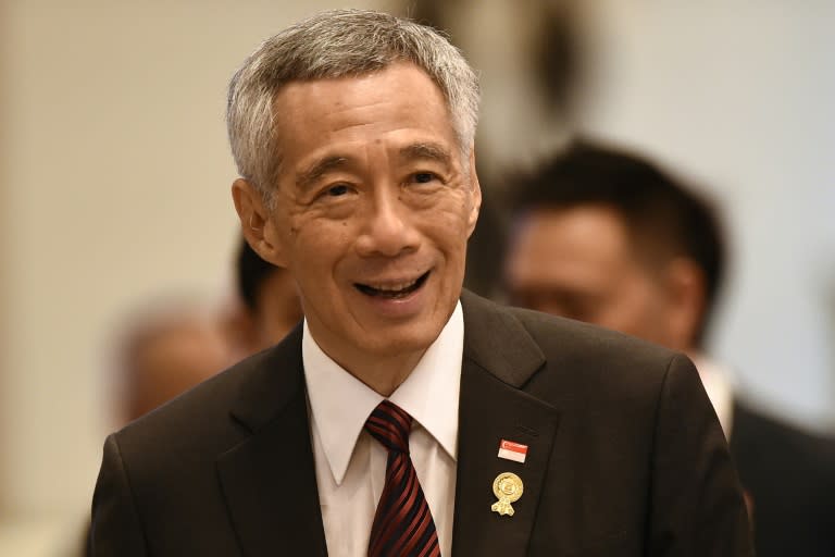 Lee Hsien Loong presided over efforts to retool Singapore's export-driven economy by focusing on advanced industries such as biotechnology and electronics (Lillian SUWANRUMPHA)